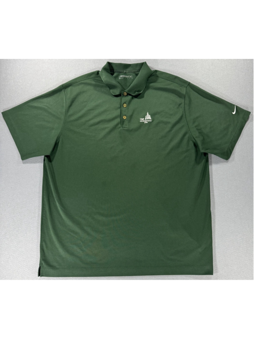 Nike Golf Dri-FIT Green Polo Shirt "The Homestead 1766" XXL